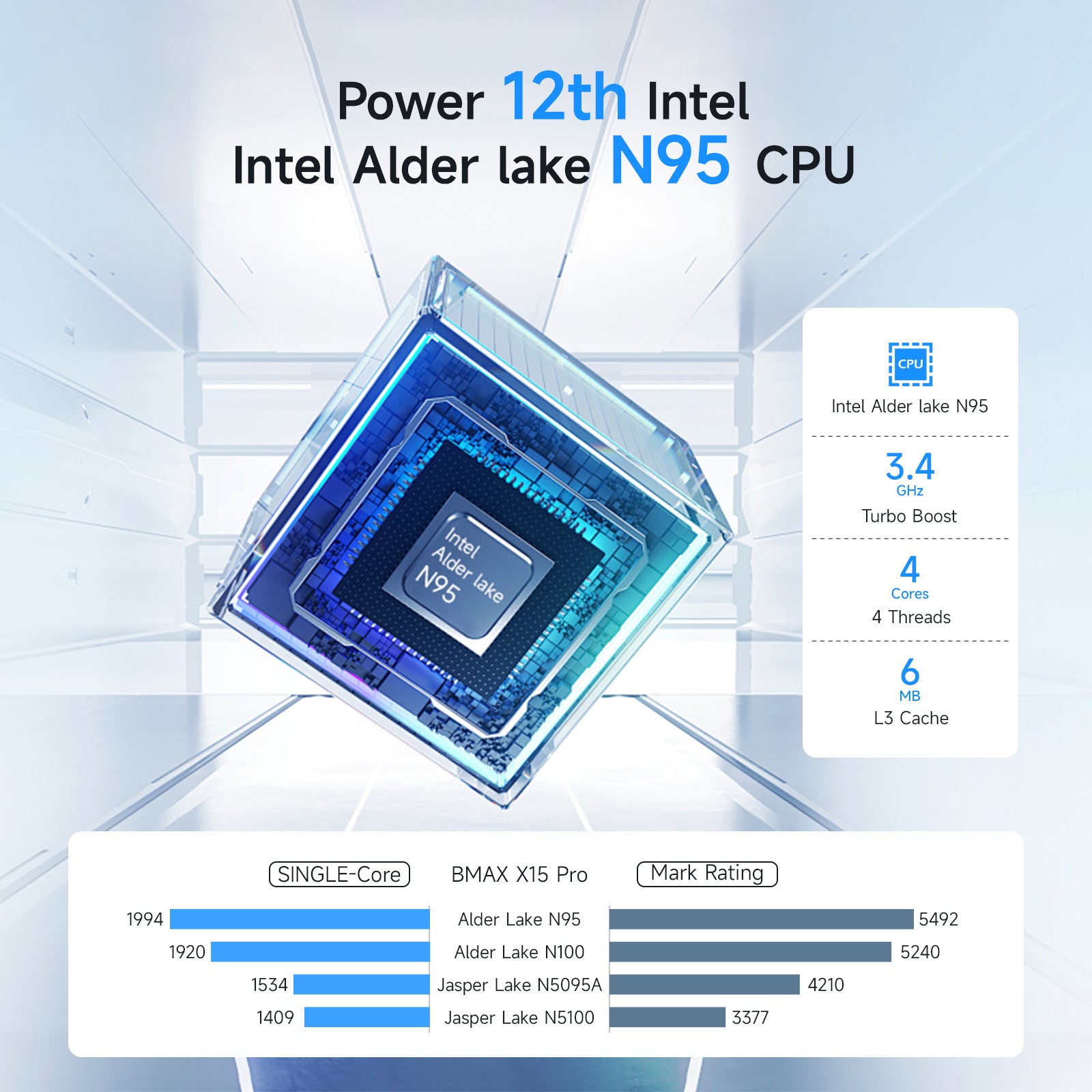 Bmax MaxBook X15 Pro N95 16GB RAM 512GB SSD Laptop computer