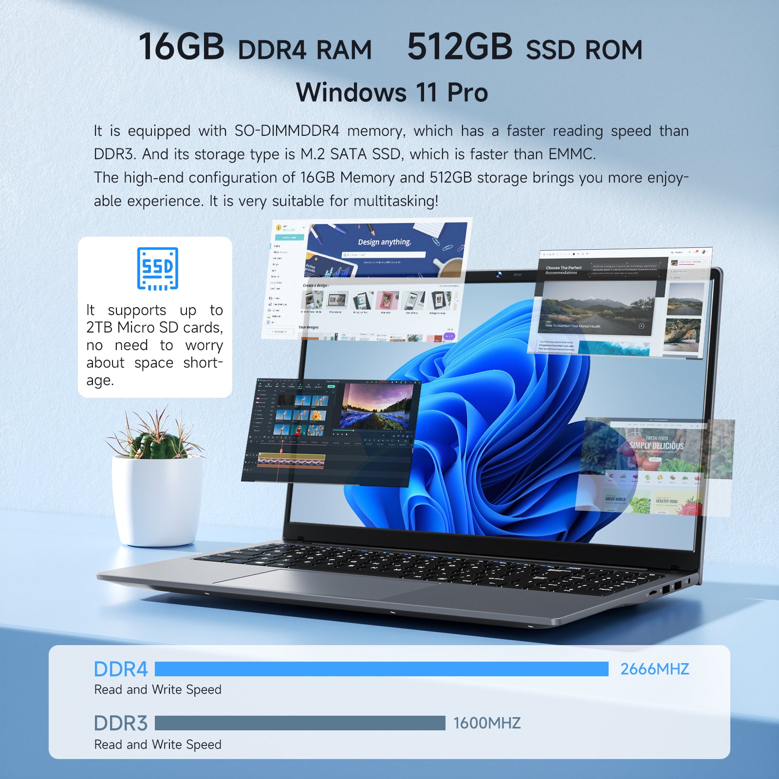 Bmax MaxBook X15 Pro N95 16GB RAM 512GB SSD Laptop computer