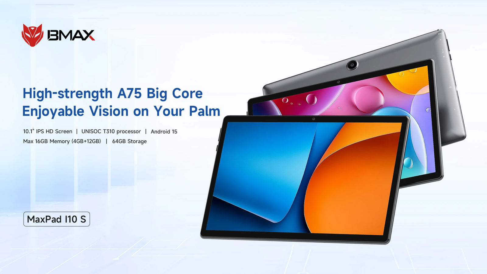 BMAX I10 S Tablet | Android 16 WiFi Tablet with Quad-Core Processor - A+ Image 1