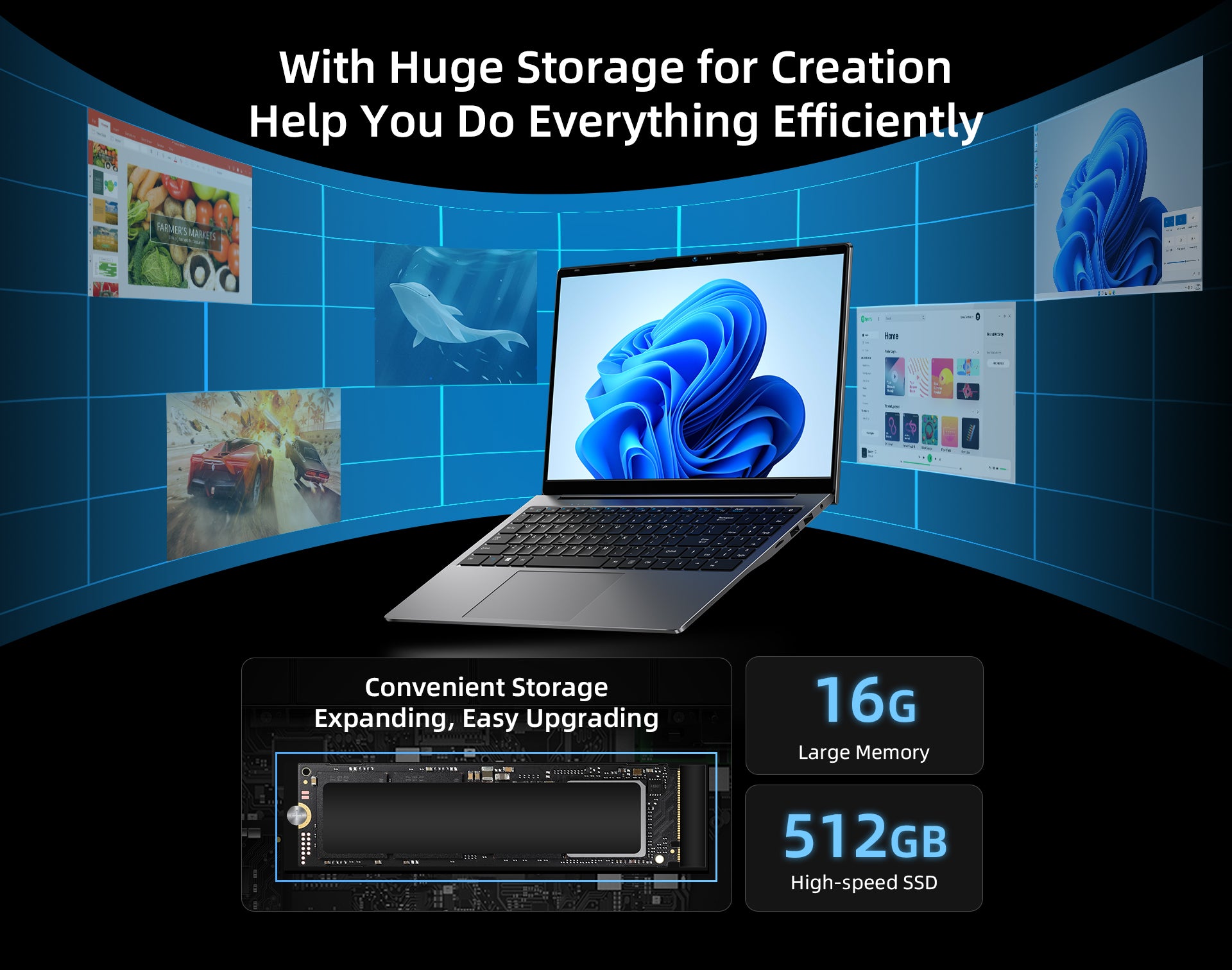 Bmax MaxBook X15 Pro N95 16GB RAM 512GB SSD Laptop computer