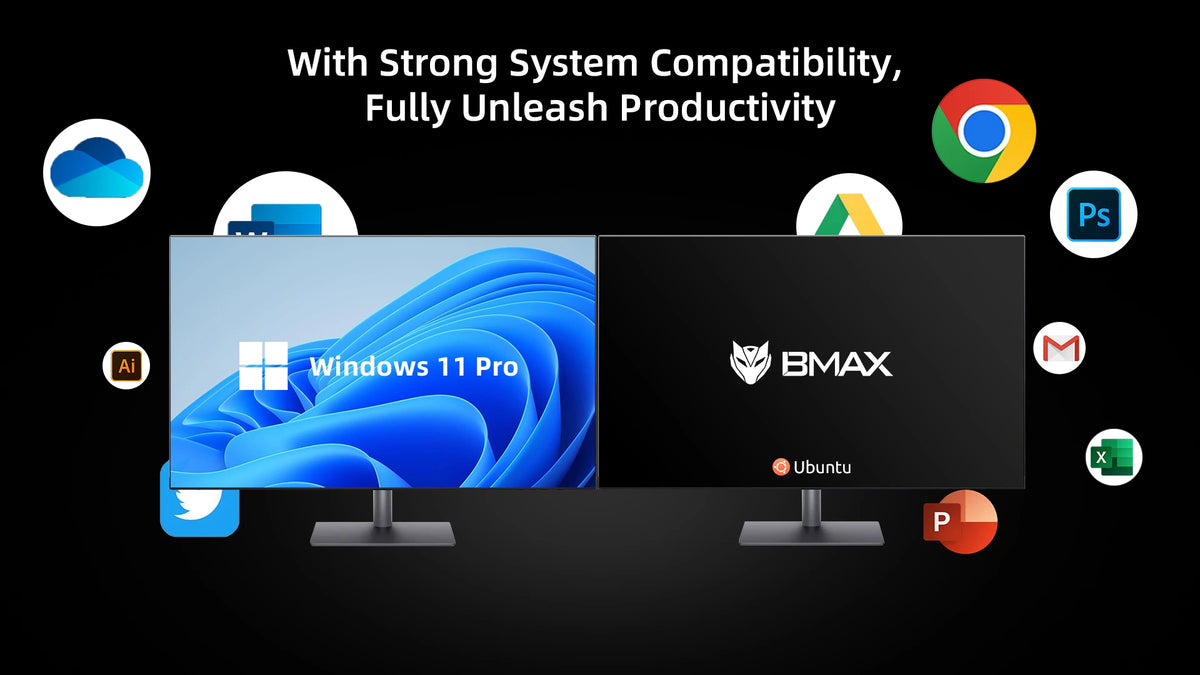 BMAX B3 Pro ミニ PC |インテル セレロン N4500 A+