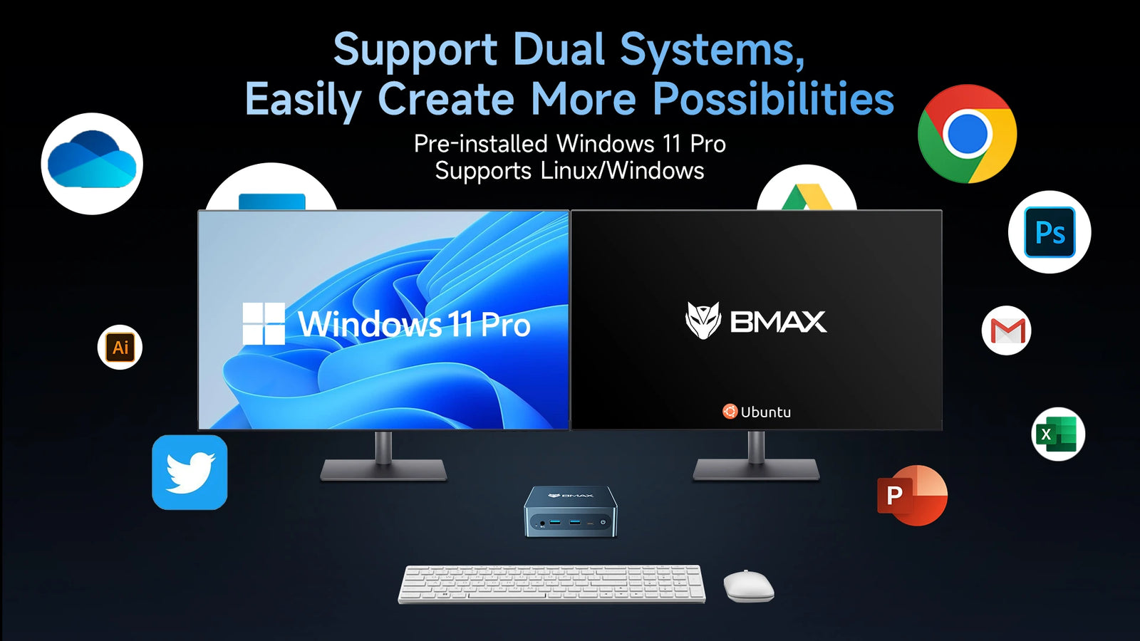BMAX B4 Plus Mini PC | Intel Processor N95 Windows 11 Computer - A+ Image 11