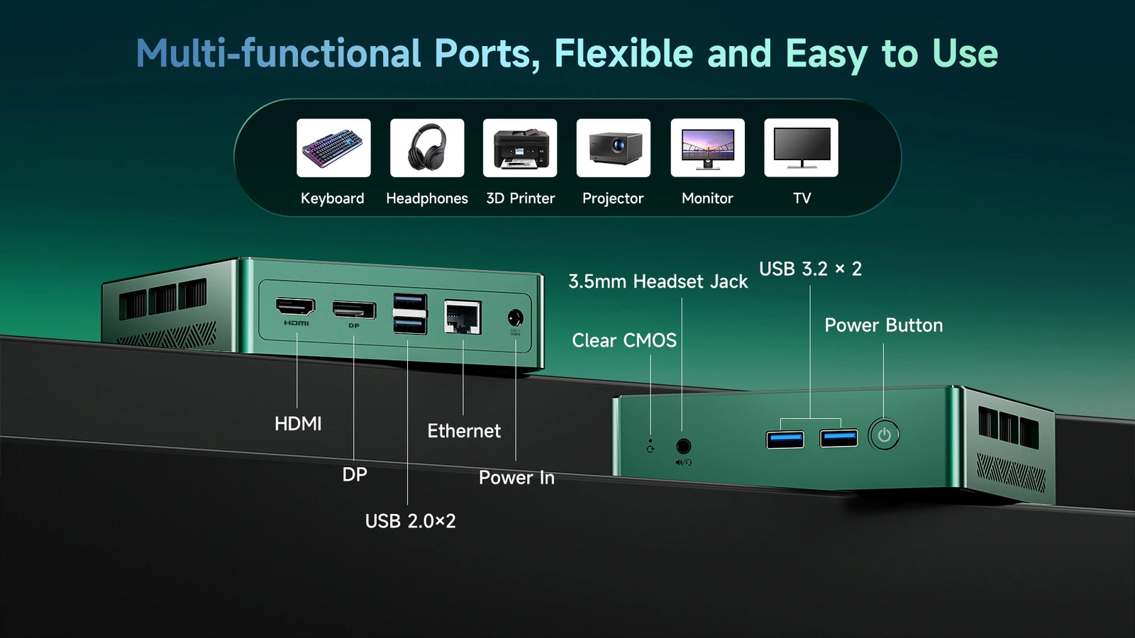 BMAX B6 Turbo Mini PC | Intel Core i5-8257U Windows 11 Computer - A+ Image 11