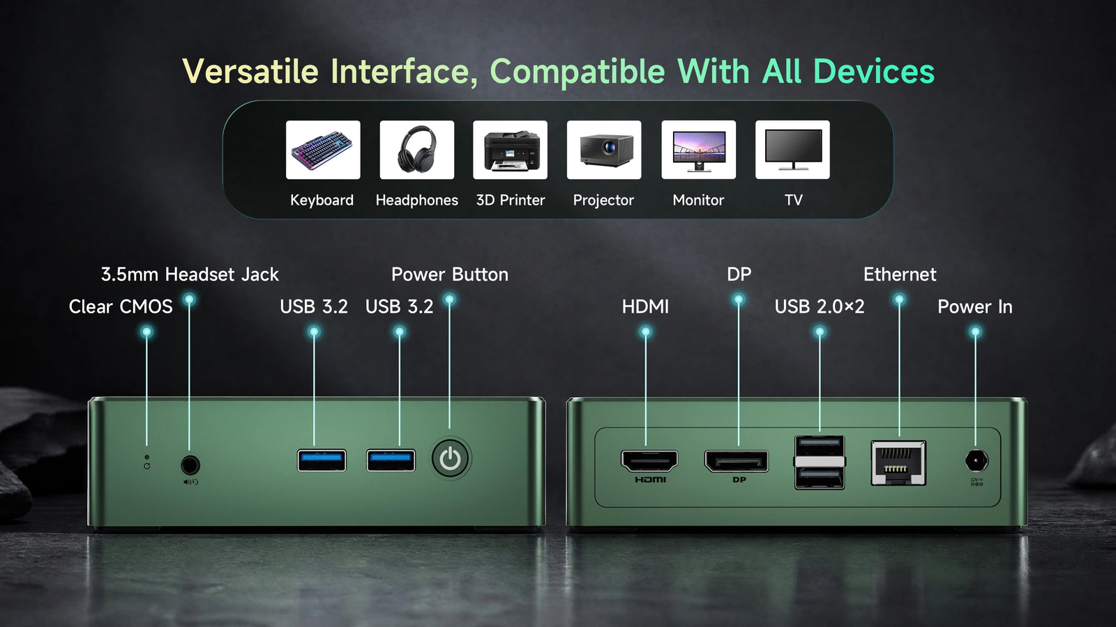 BMAX B6 Mini PC | Intel Core i3-8109U Mini Computer with 12GB RAM and 256GB SSD - A+ Image 11