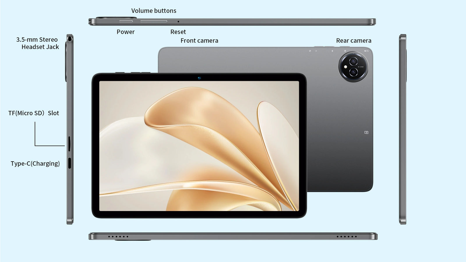 Tablet BMAX I10 Plus | Tablet z Androidem 16 WiFi i ośmiordzeniowym procesorem - A+ Image 16