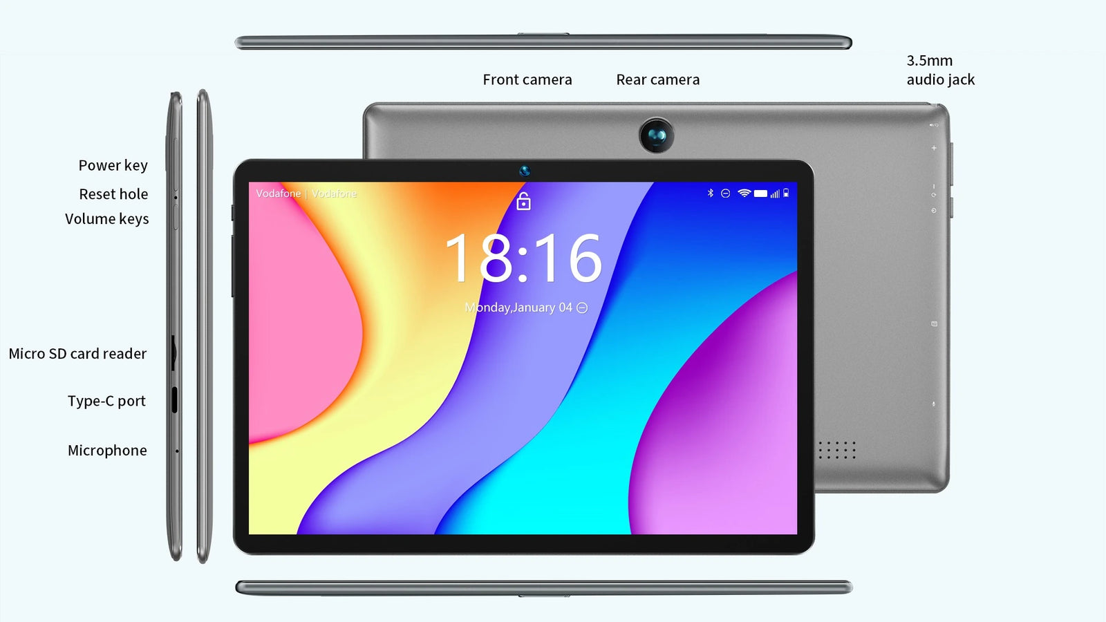 Tablet BMAX I9 Plus | Tablet z Androidem 16 WiFi 6 i czterordzeniowym procesorem RK3562 - A+ Image 16