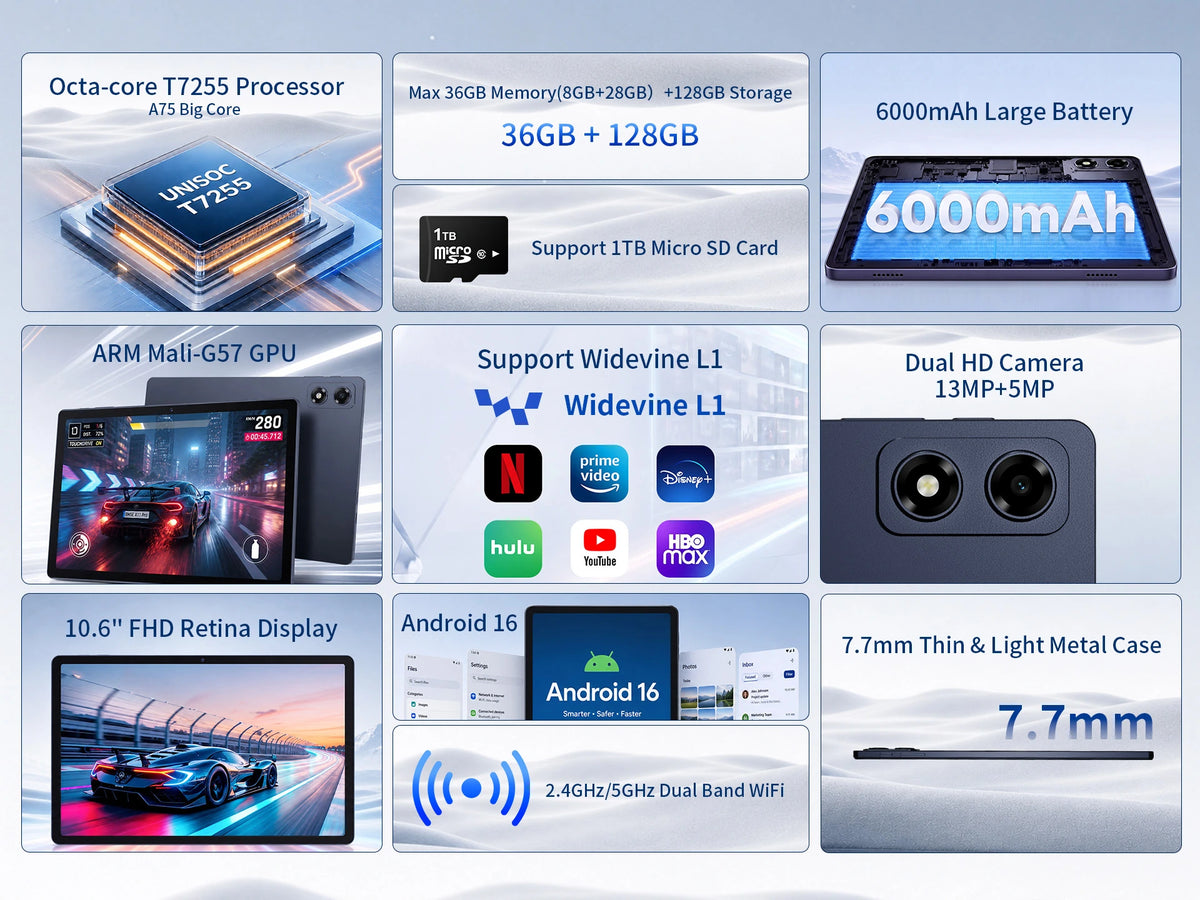 BMAX A11 Pro Tablet | 10.51 inch 4G LET A+