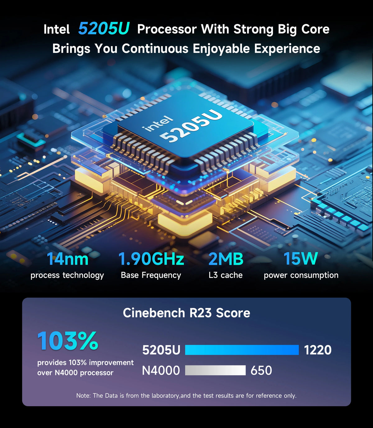Mini PC BMAX B2 Power | Intel Celeron 5205U A+