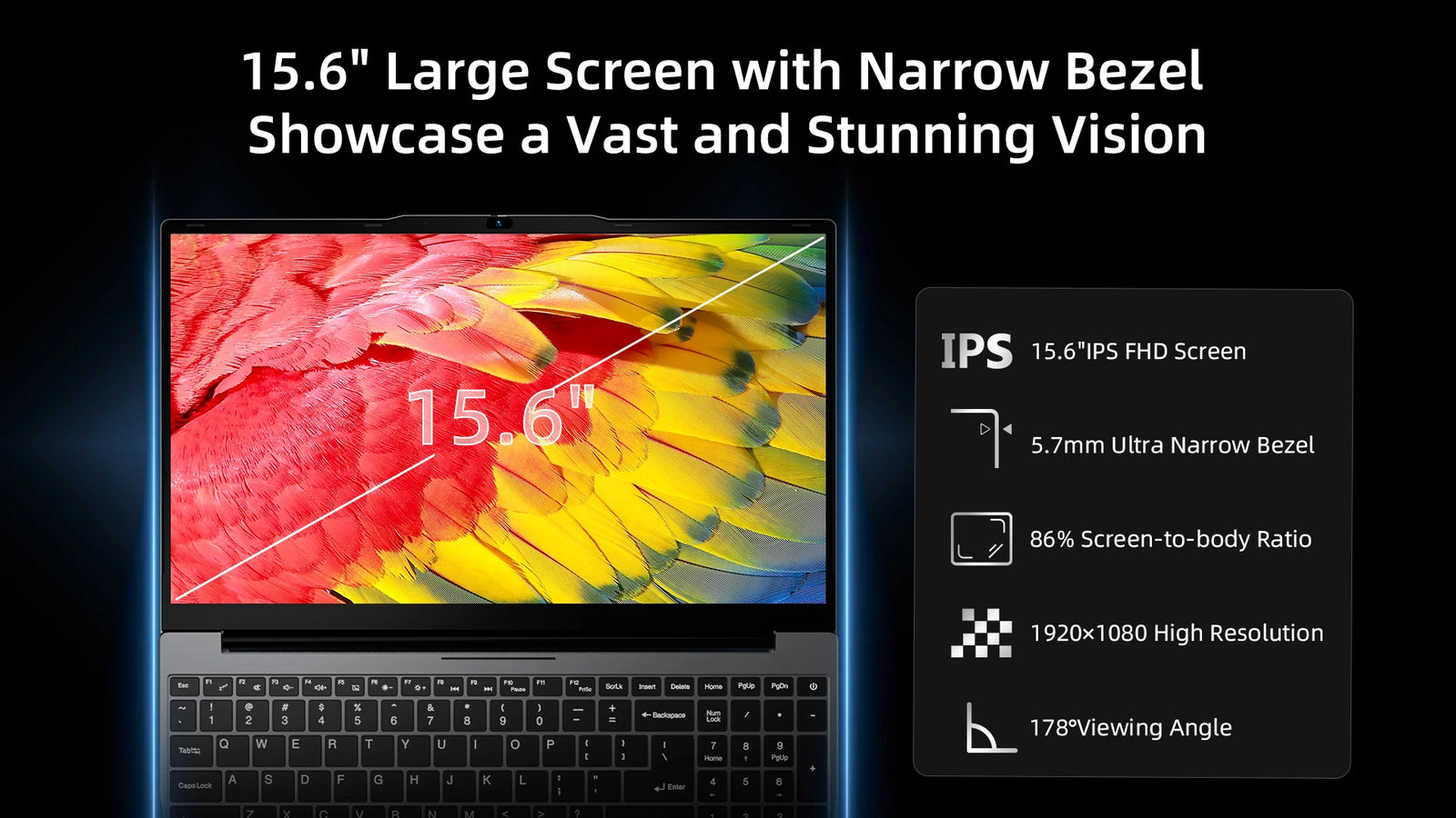 BMAX X15 Pro Laptop | Windows 11 Pro Notebook with Intel N95 Processor - A+ Image 4