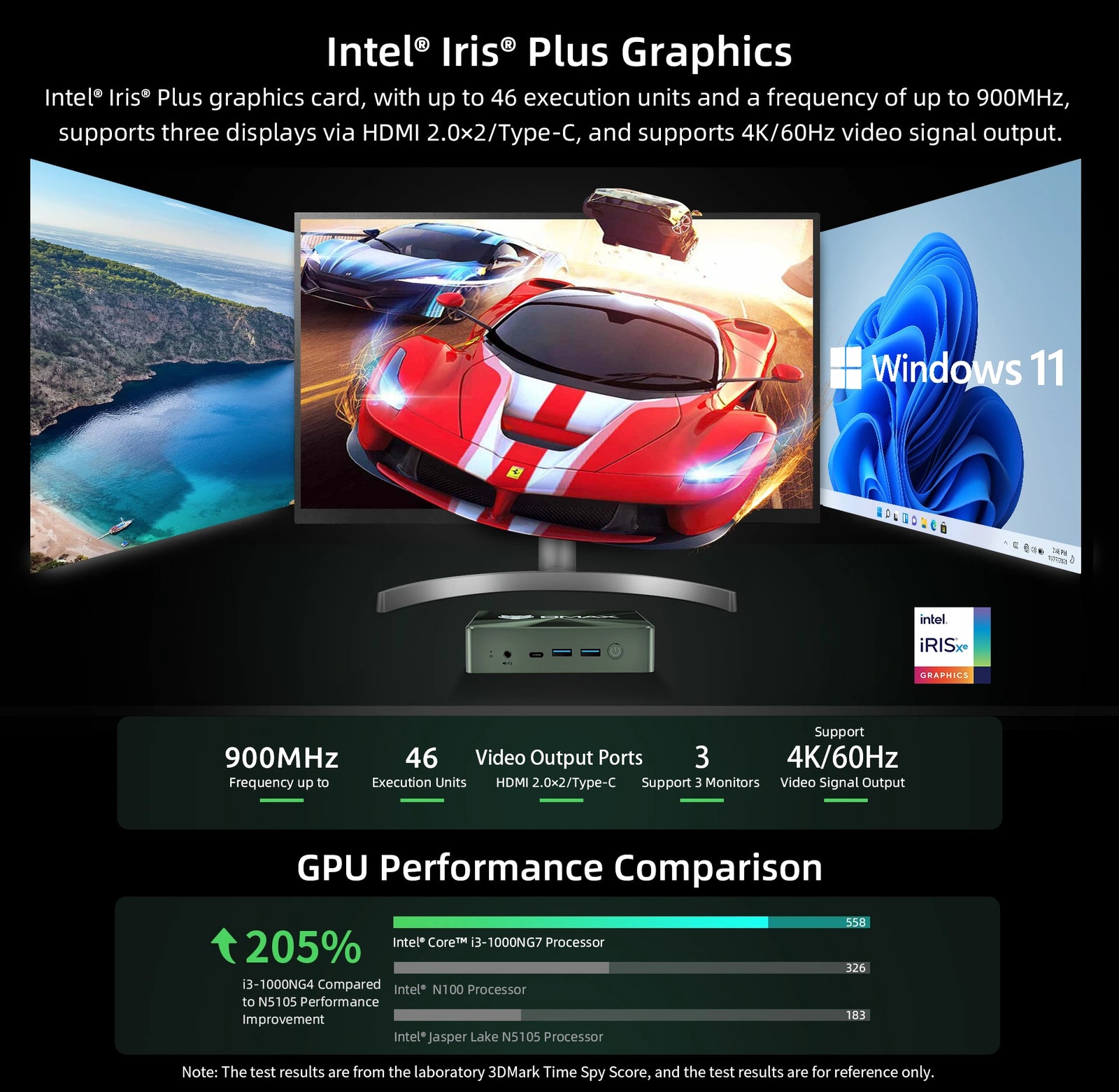 BMAX B6 Plus Mini PC | Intel Core i3-1000NG4 Windows 11 Computer - A+ Image 5