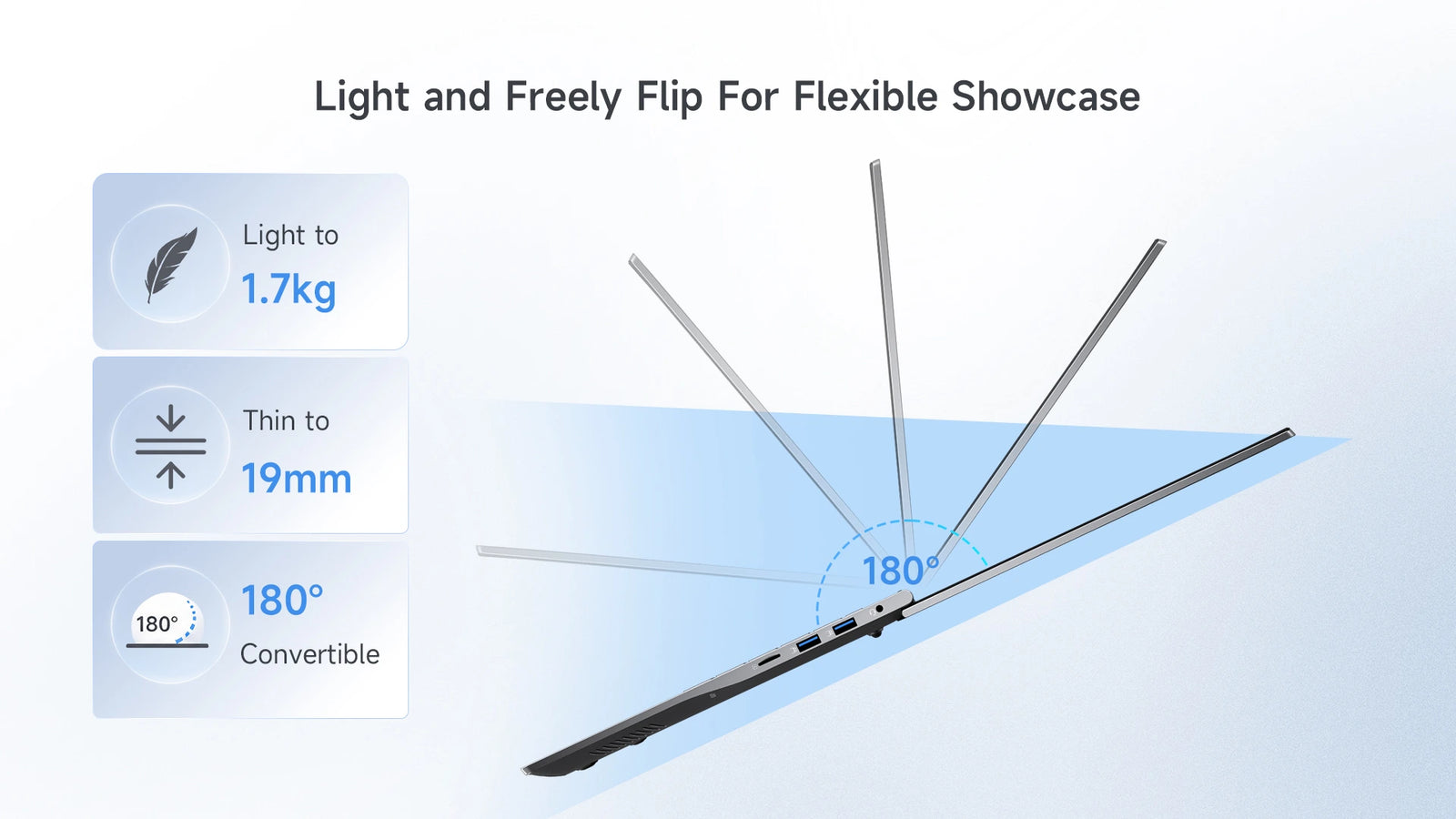 BMAX X17 Turbo Laptop | Intel Core Ultra 5 115U Windows 11 Pro Notebook - A+ Image 5