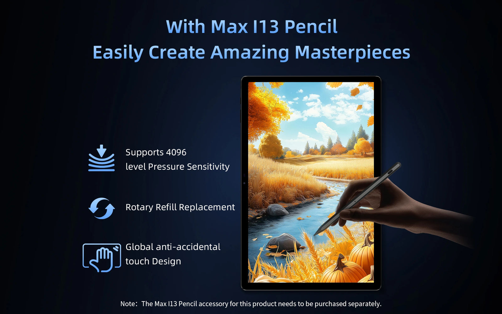 BMAX I13 Tablet | 13.3-Inch Android 16 4G LTE Tablet PC with T7255 Octa-Core Processor - A+ Image 6