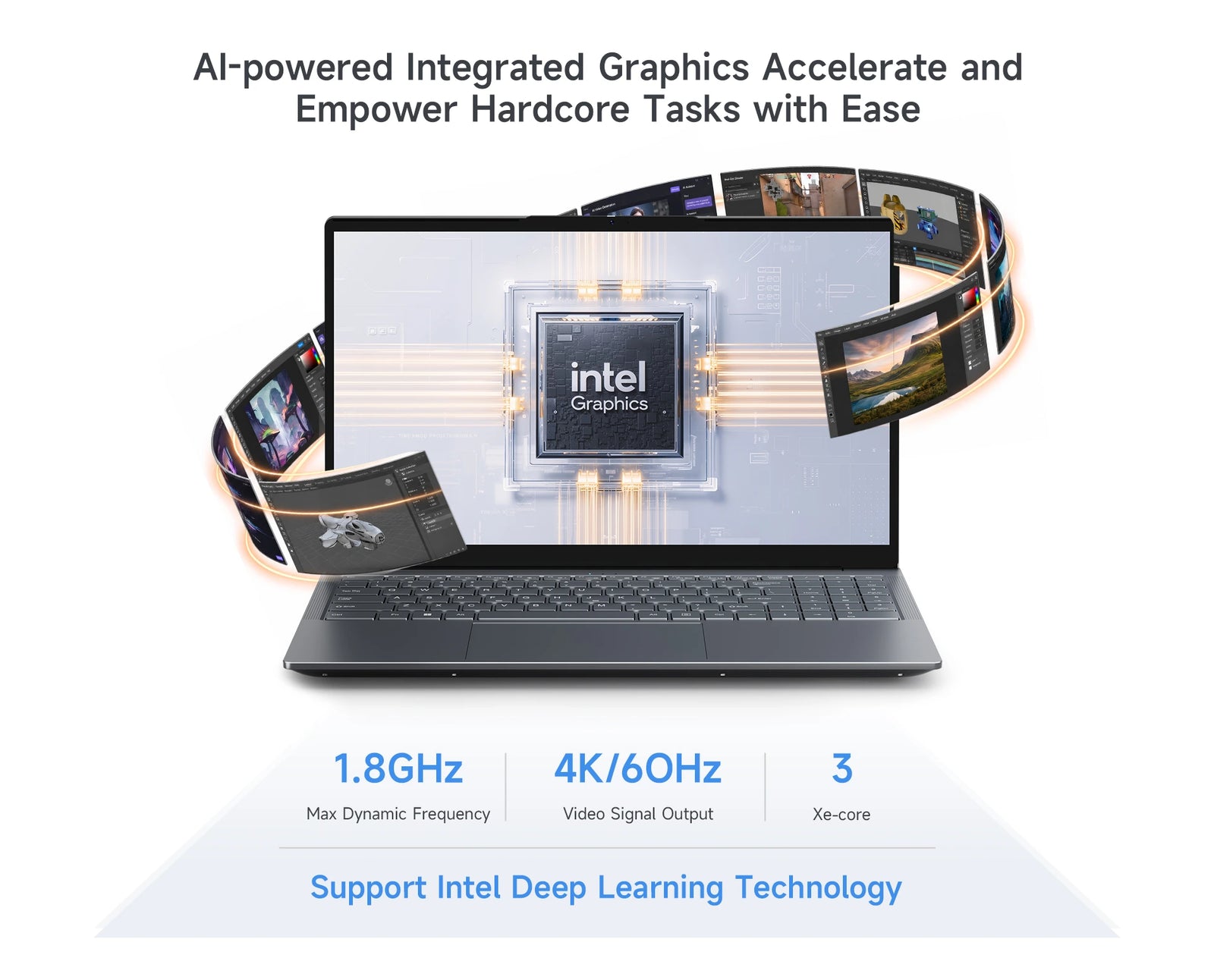 BMAX X17 Turbo Laptop | Intel Core Ultra 5 115U Windows 11 Pro Notebook - A+ Image 8