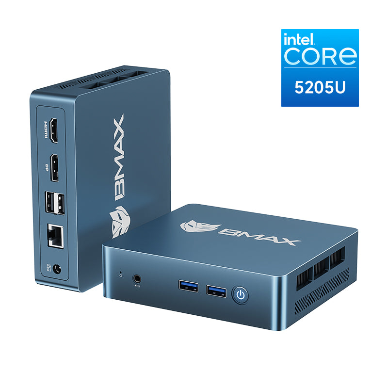 Bmax B2 Power Mini PC Intel 5205U 8GB DDR4 RAM 256GB NVMe SSD