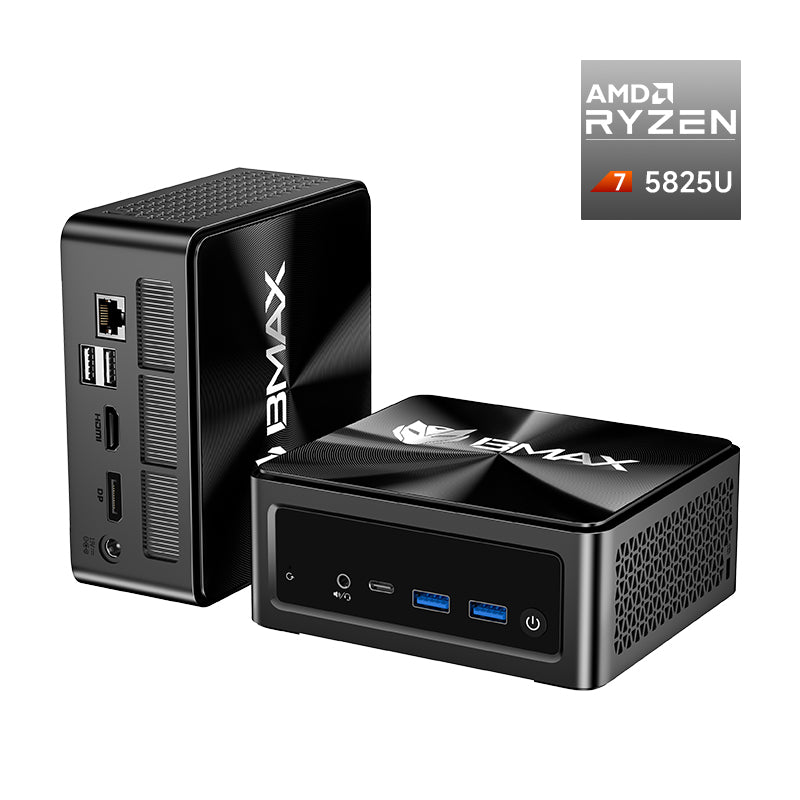 Bmax B5 A Pro Mini PC AMD Ryzen 7 5825U 16GB RAM 512GB SSD High Performance