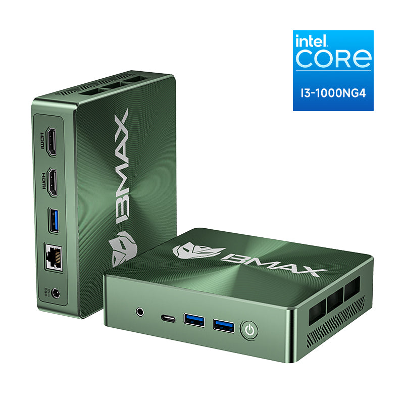 Bmax B6 Plus Mini PC Intel Core i3-1000NG4 12GB RAM 512GB SSD Green Desktop