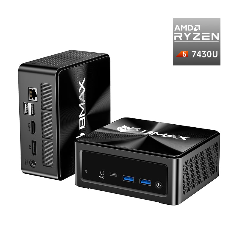 Bmax B7 A Pro Mini PC AMD Ryzen 5 7430U 16GB RAM 512GB NVMe SSD