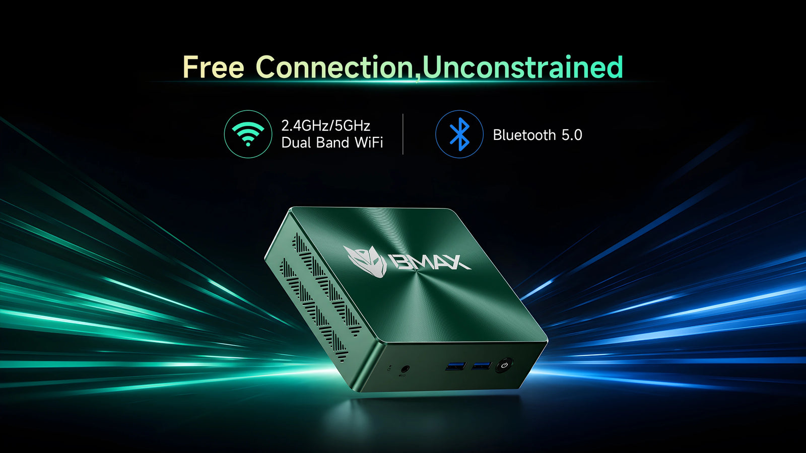 BMAX B6 Mini PC | Intel Core i3-8109U Mini Computer with 12GB RAM and 256GB SSD - A+ Image 9