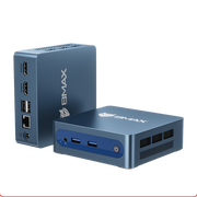 Mini PC Bmax B1 Plus, Intel Celeron J3355 (jusqu'à 2,5 GHz), 6 Go de RAM, 128 Go de stockage eMMC, extension SSD M.2 (512 Go/2 To), double affichage 4K, Wi-Fi 2,4 GHz/5 GHz &  Mini ordinateur de bureau BT5.0 pour la maison/le bureau