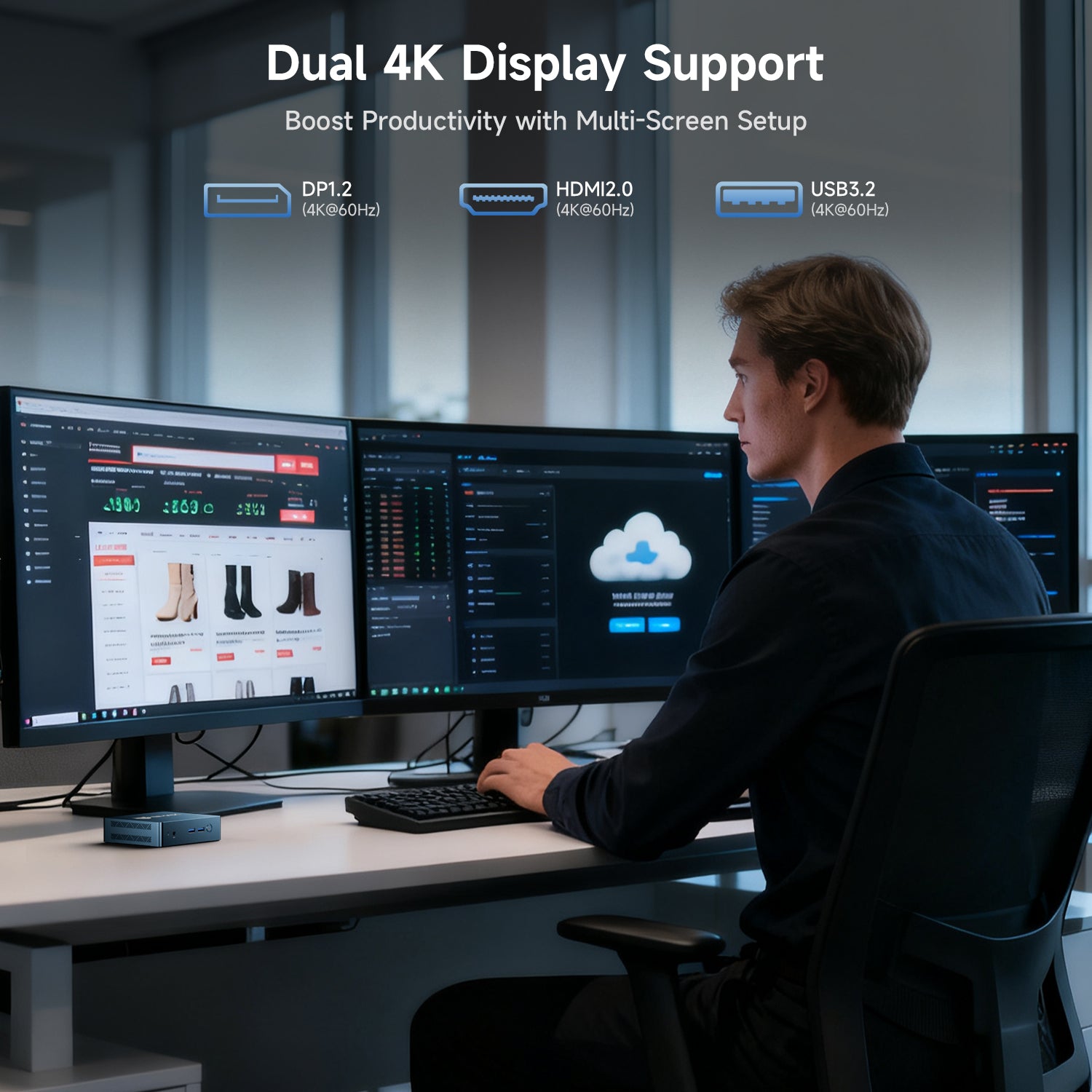 Bmax B2 Power Intel® Celeron® 5205U 8GB DDR4 RAM 256GB SSD Mini PC