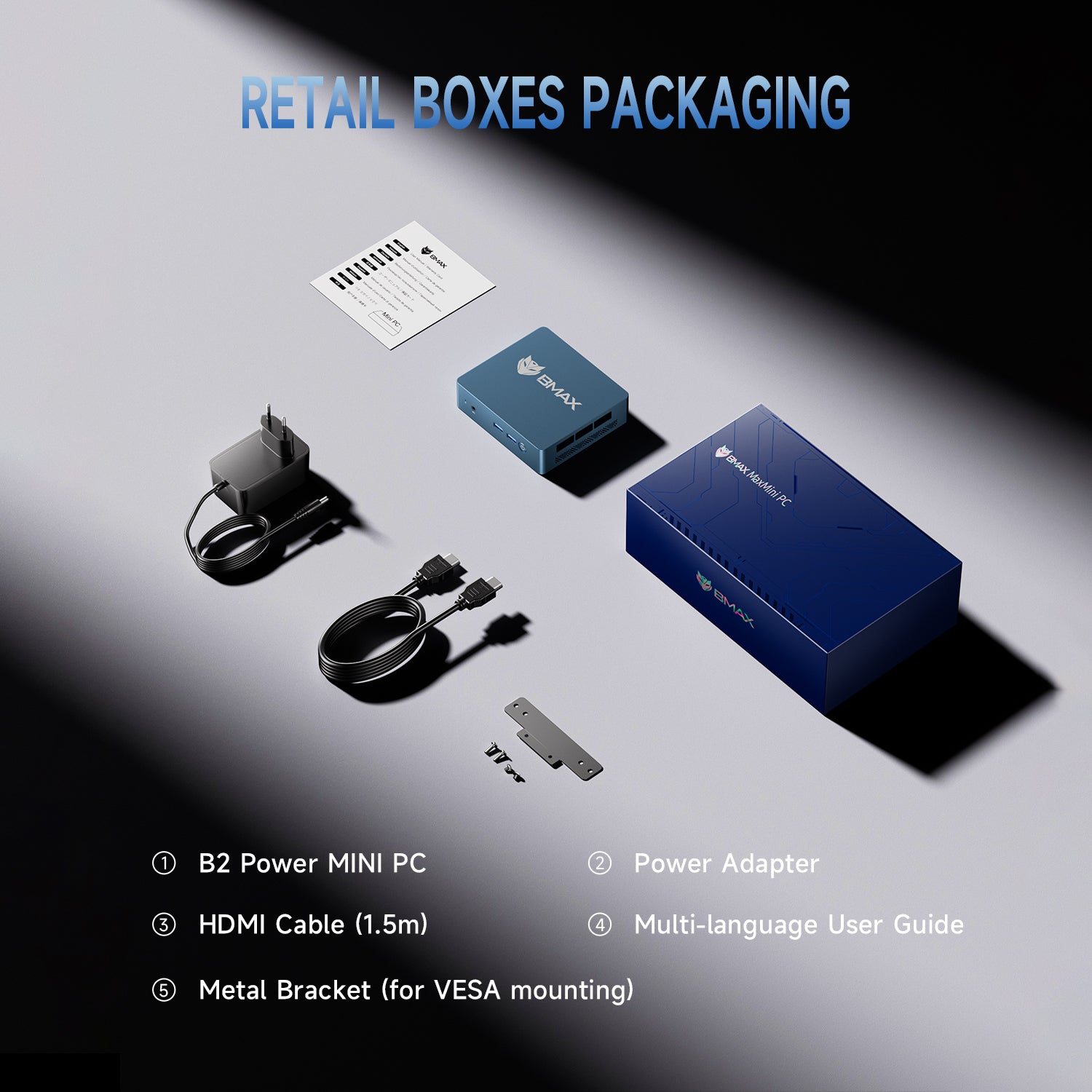 Bmax B2 Power Intel® Celeron® 5205U 8GB DDR4 RAM 256GB SSD Mini PC