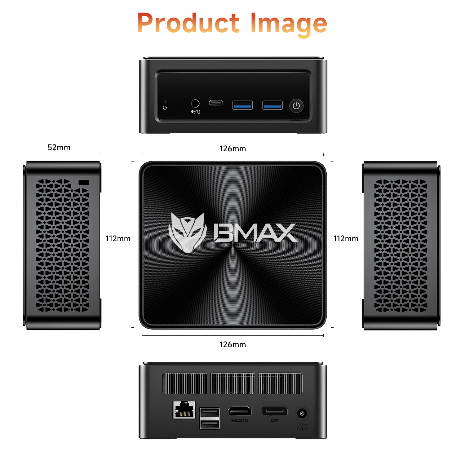 Bmax B5A Pro AMD Ryzen 7 5825U 16GB DDR4 RAM 512 SSD Mini PC