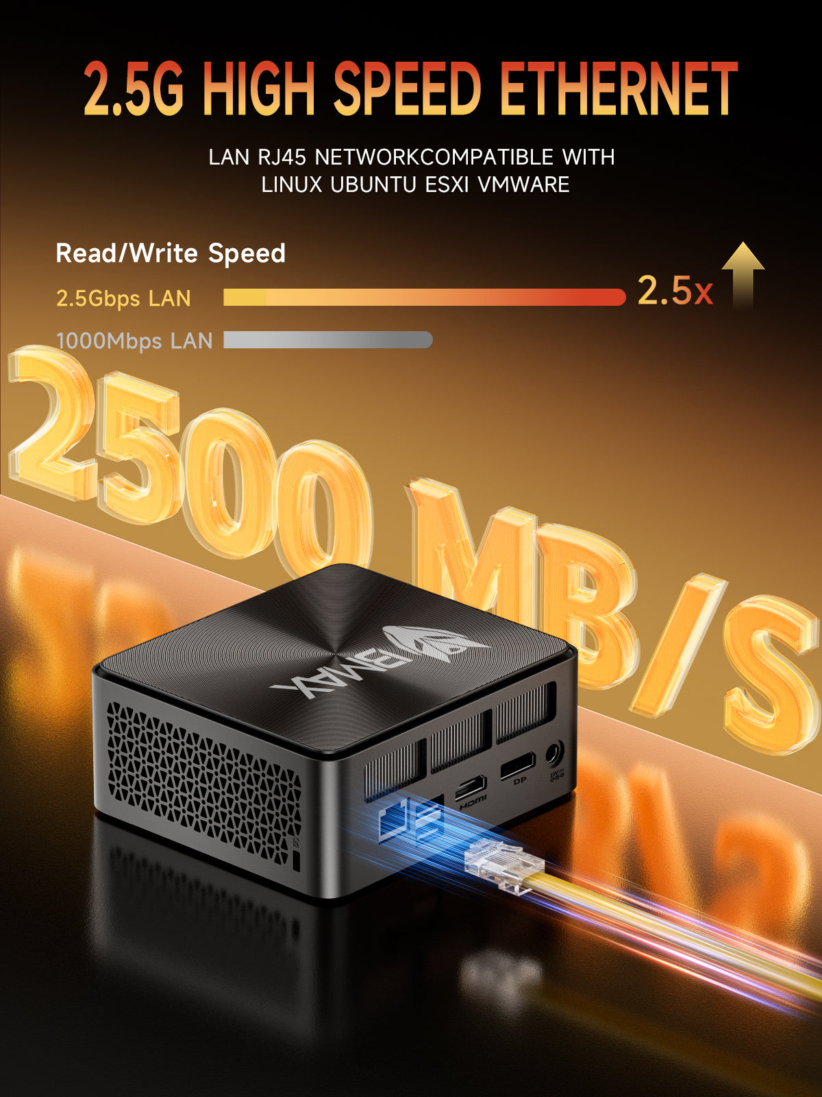 Bmax B5A Pro AMD Ryzen 7 5825U 16GB DDR4 RAM 512 SSD Mini PC