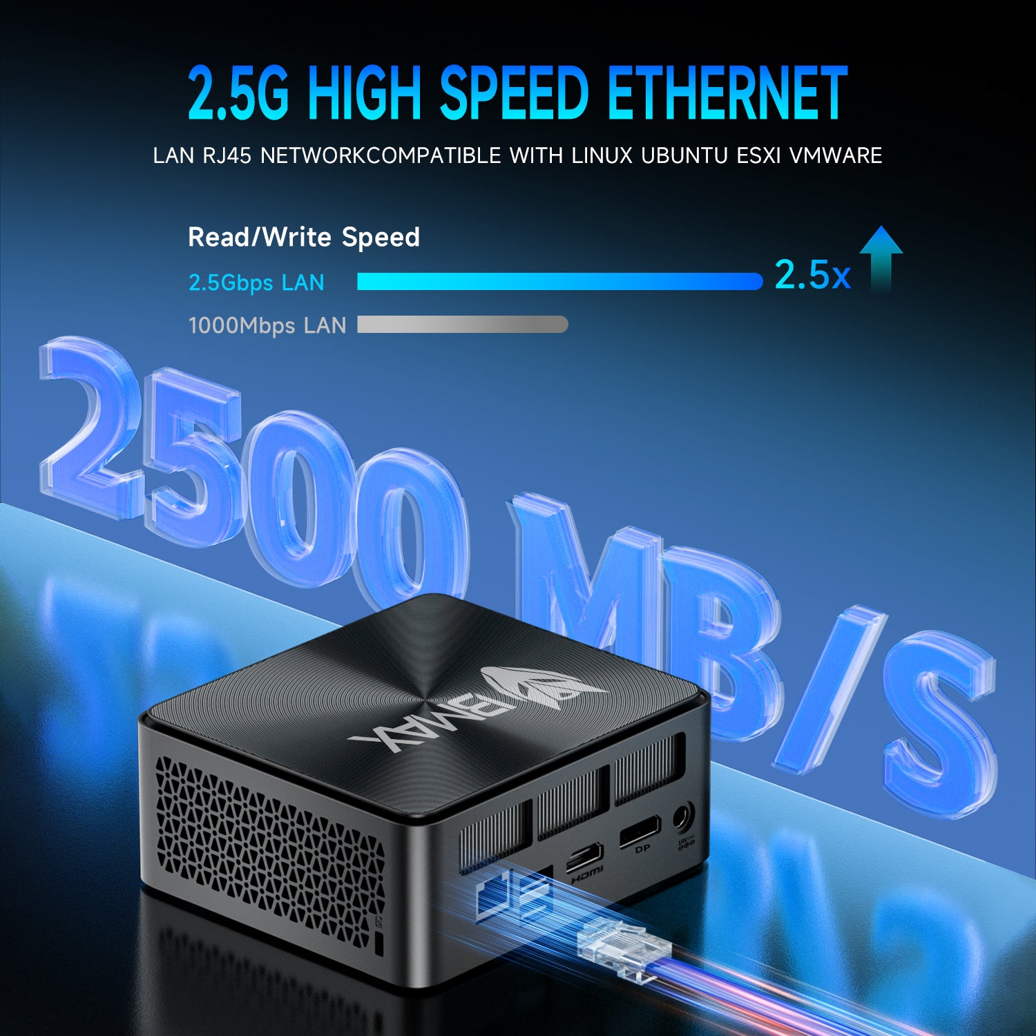 Bmax B9 Power Intel® Core™ i9-12900HK 24GB LPDDR5 RAM 1TB SSD Mini PC