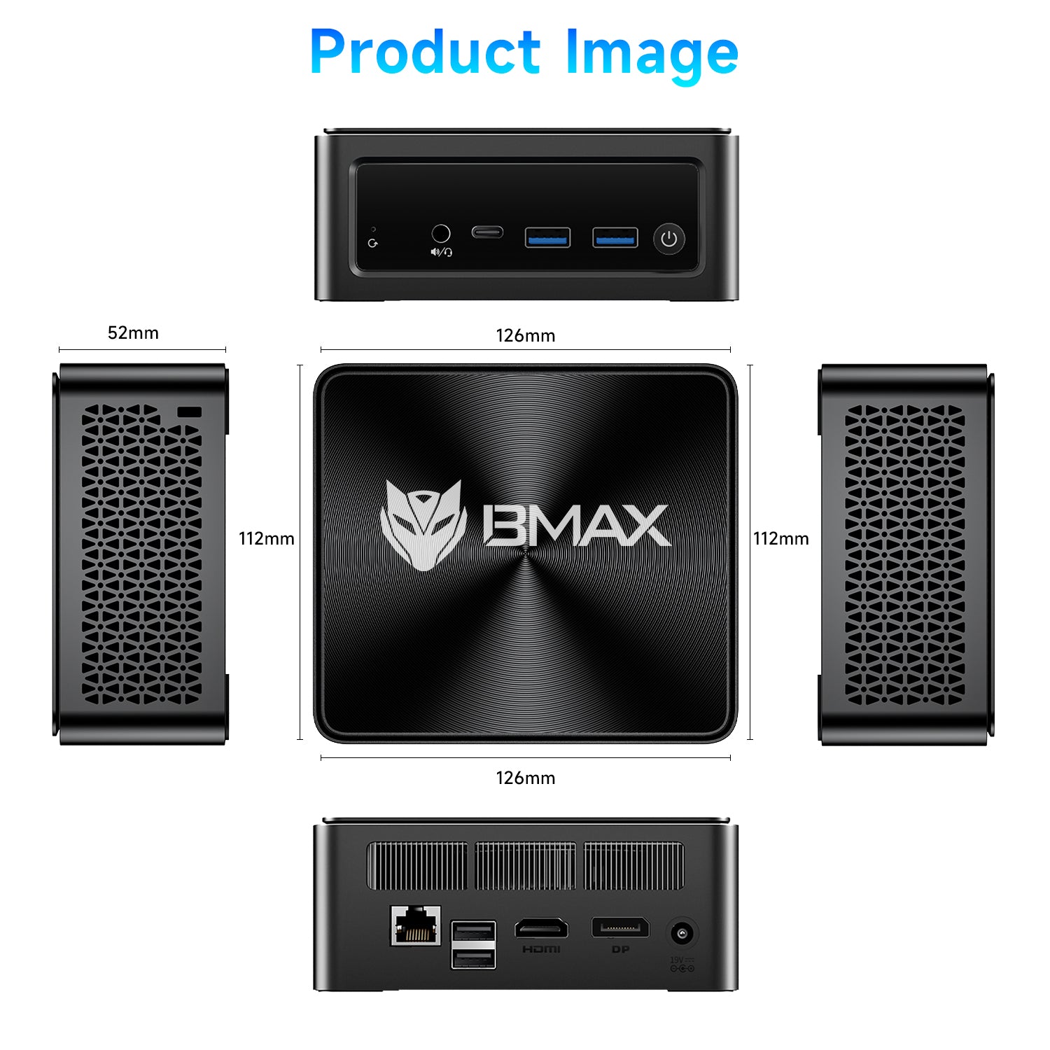 Bmax B9 Power Intel® Core™ i9-12900HK 24GB LPDDR5 RAM 1TB SSD Mini PC