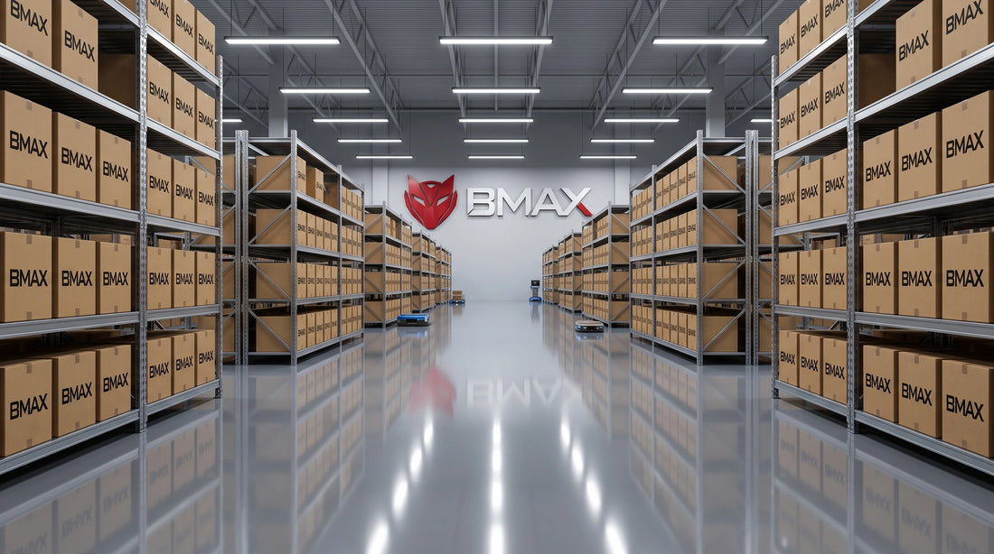 BMAX logistics hub and fulfillment warehouse in Argentina, ensuring fast local shipping for mini PCs and laptops across South American markets.