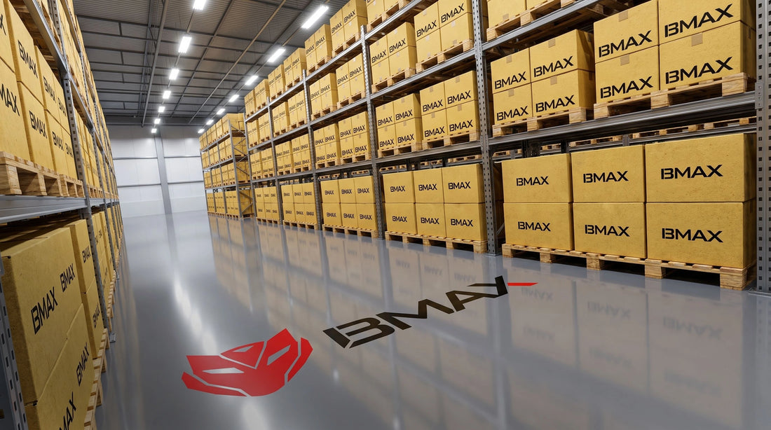 BMAX logistics hub and fulfillment warehouse in Hong Kong, providing efficient global shipping and supply chain solutions for mini PCs.