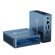 Bmax Mini PC B1 Plus,Intel Celeron J3355 (Up to 2.5GHz),6GB RAM 128GB eMMC Support M.2 SSD Expansion (512GB/2TB),4K Dual Display 2.4G/5G WiFi & BT5.0 Mini Desktop Computer for Home/Office