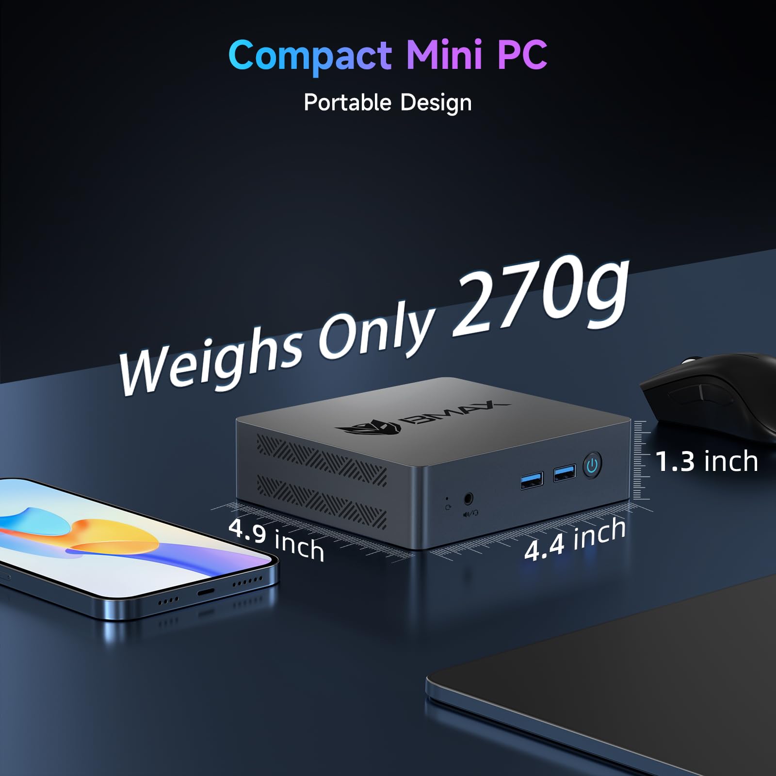 Bmax B3 Pro Dual Expansion Slots Support M.2 NVMe and SATA SSD