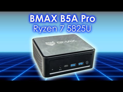 Bmax B5A Pro AMD Ryzen 7 5825U 16GB DDR4 RAM 512 SSD Mini PC